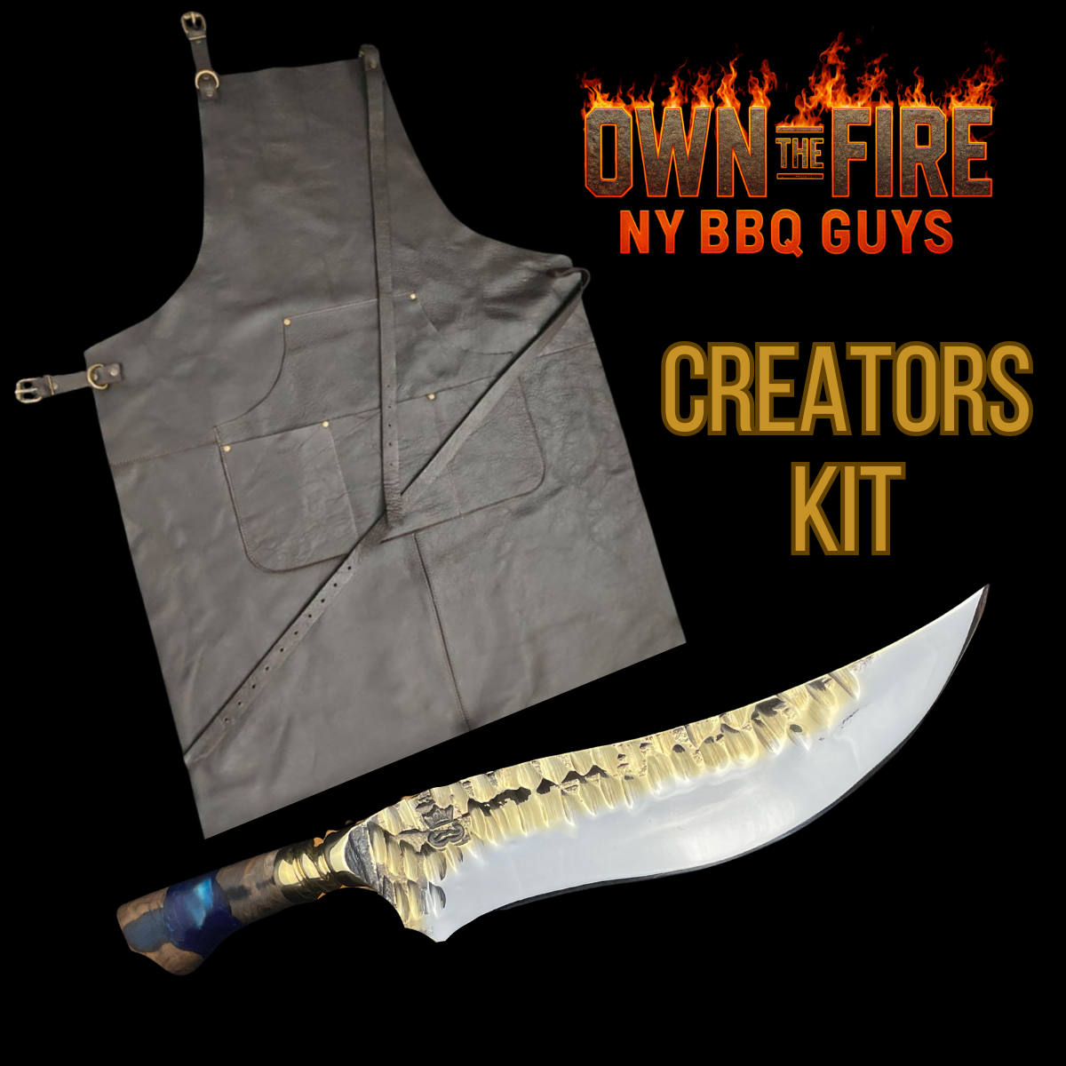 Creator’s Kit — Full-Grain Leather Apron + Signature Knife