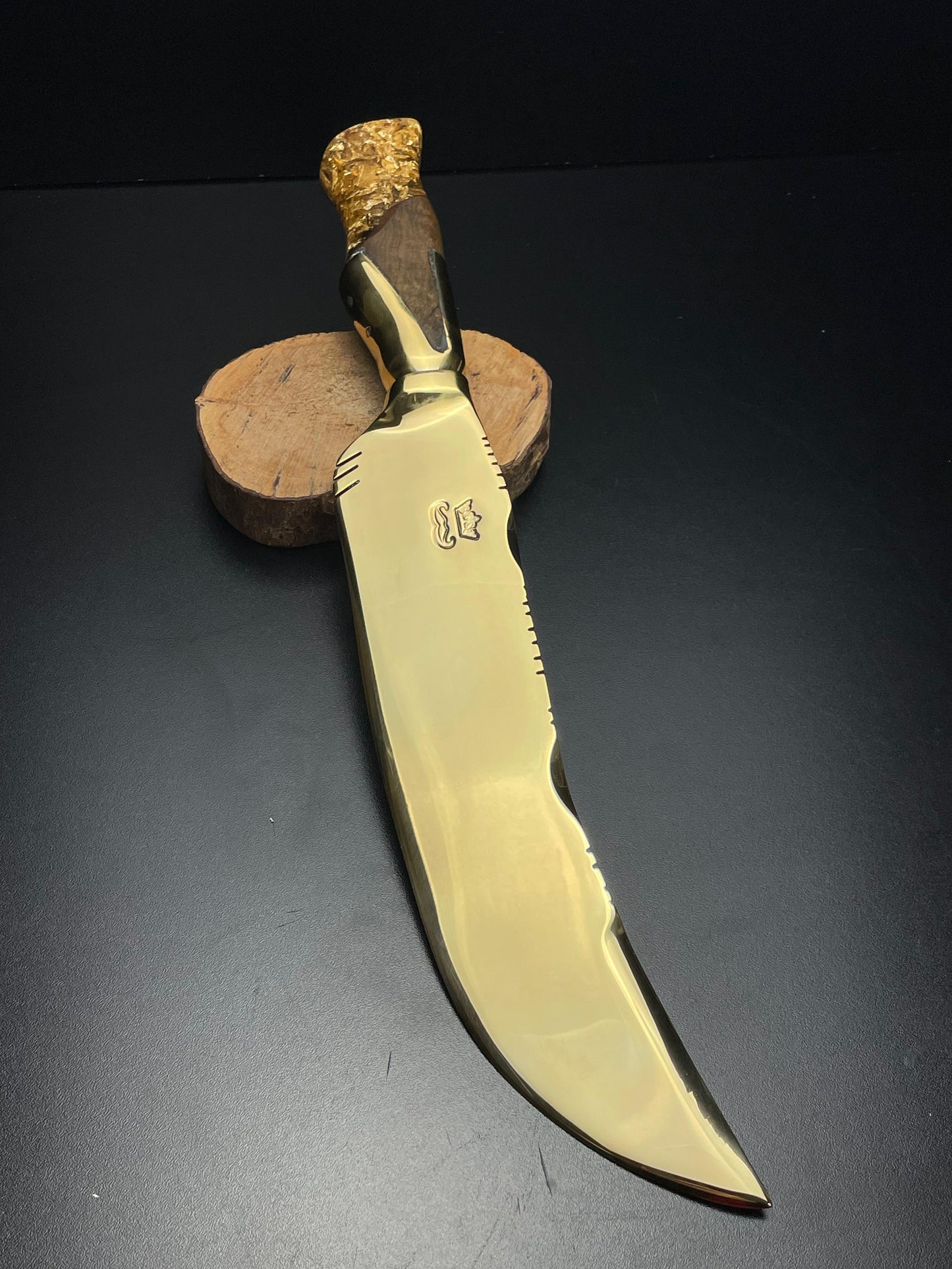 "The Sovereign” – Full Gold Custom Knife