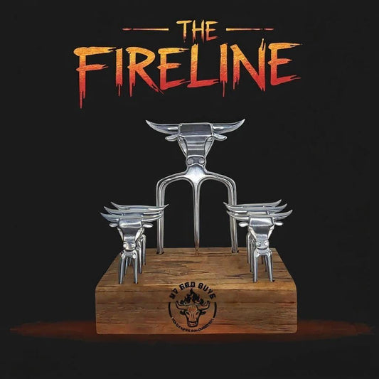 The Fireline Kit  Polished Trident + 6 Tasting Forks