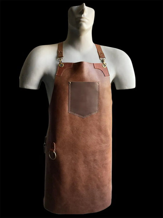 The “Brazos” Minimalist Leather Apron — by UrkuHide USA