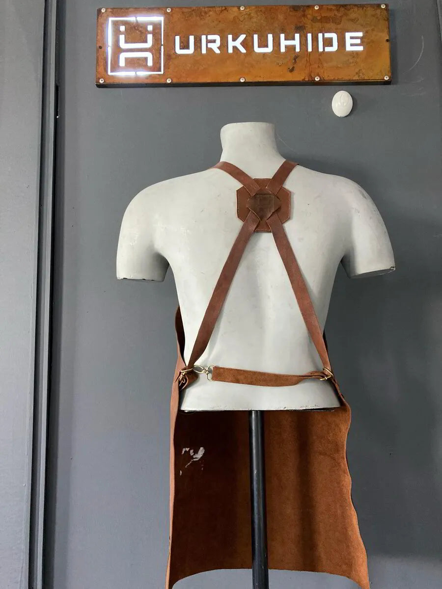 The “Brazos” Minimalist Leather Apron — by UrkuHide USA