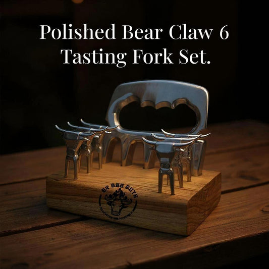 The Shred Kit  Polished Bear Claw + 6 Tasting Forks