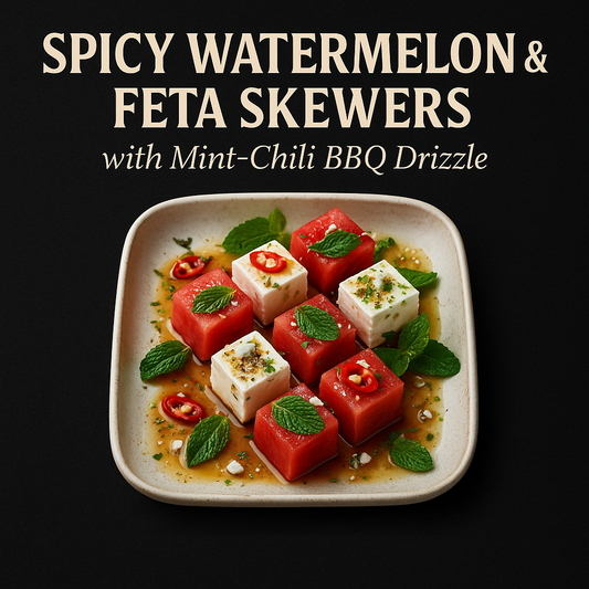 Spicy Watermelon & Feta Skewers