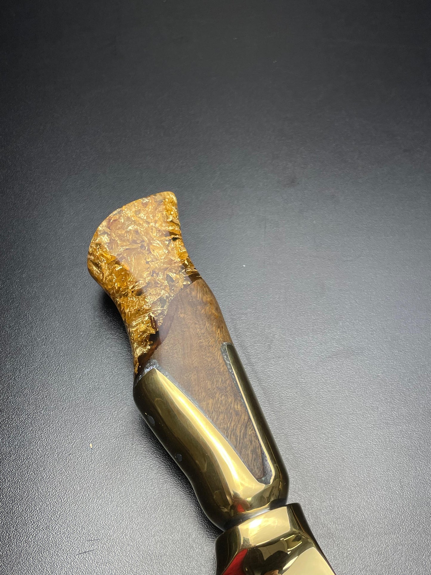 "The Sovereign” – Full Gold Custom Knife