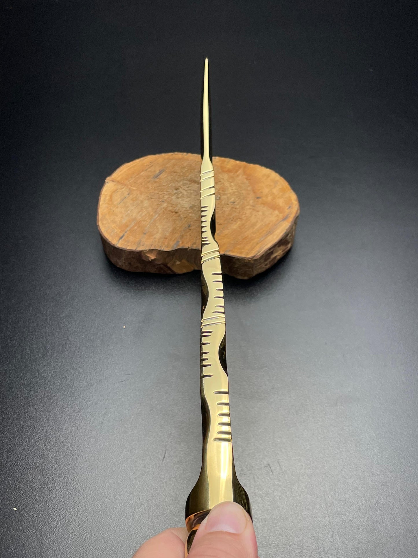 "The Sovereign” – Full Gold Custom Knife