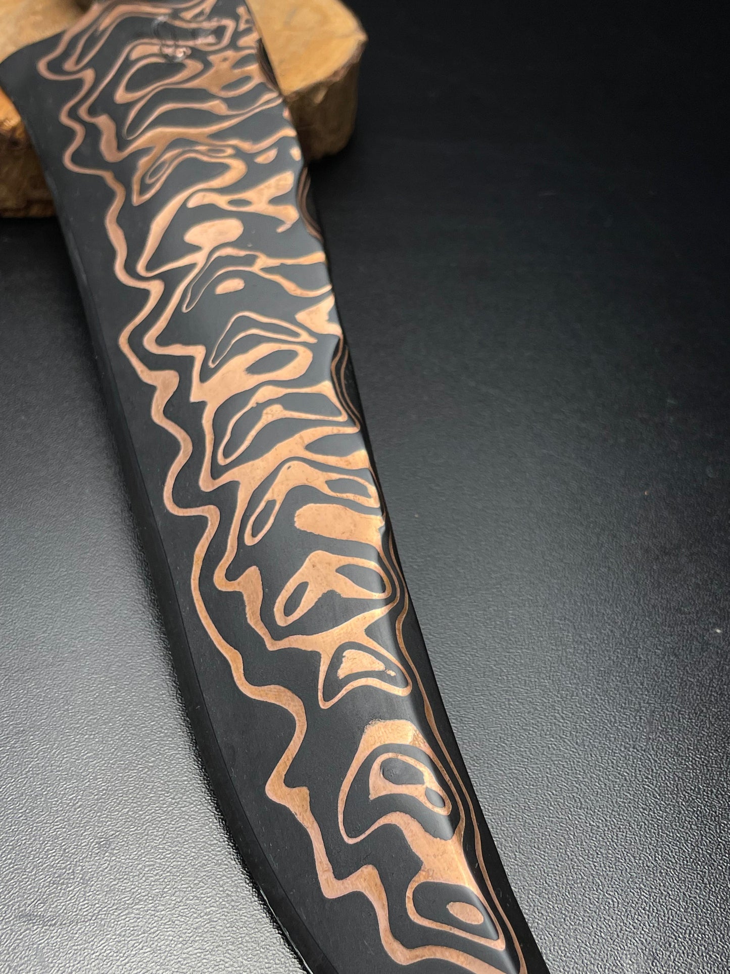 The Serpent’s Kiss – Mokume Gane Collector's Blade