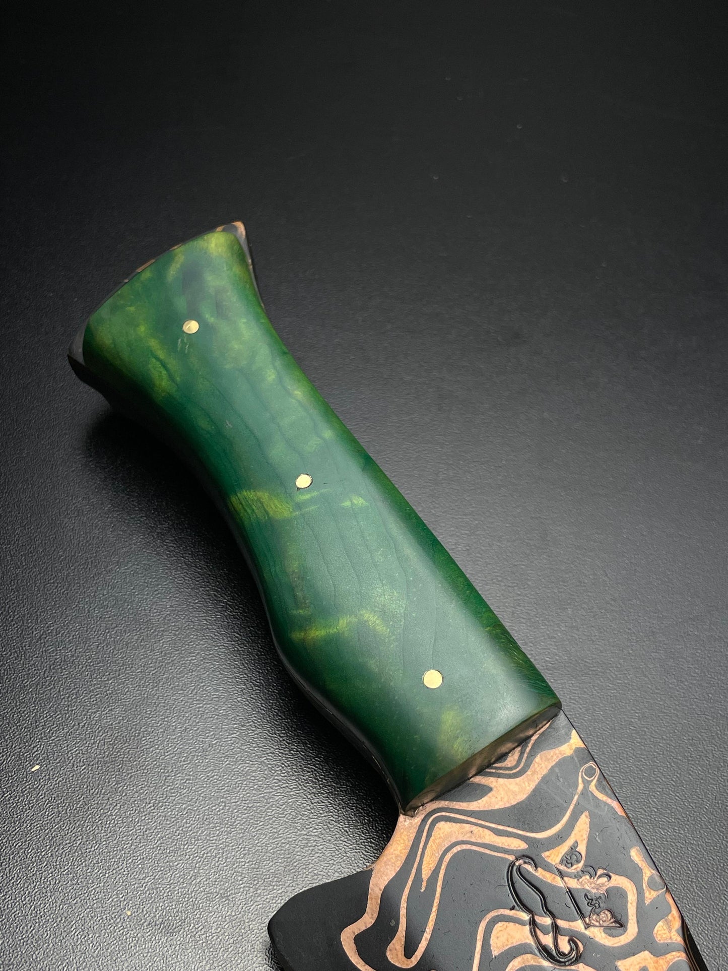 The Serpent’s Kiss – Mokume Gane Collector's Blade