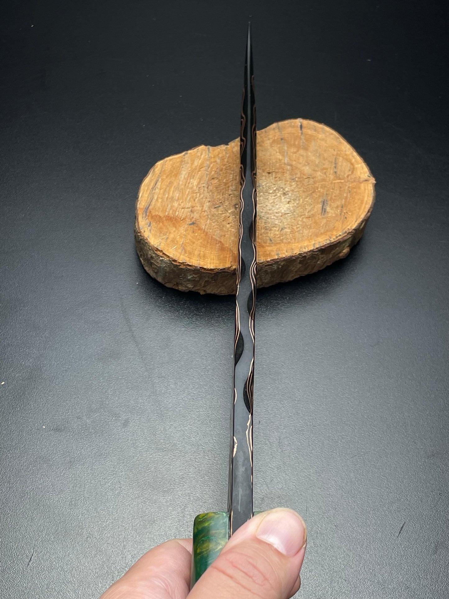 The Serpent’s Kiss – Mokume Gane Collector's Blade