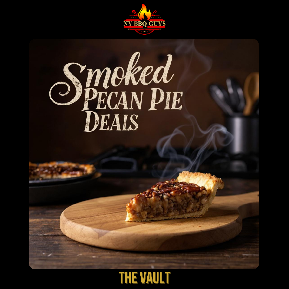 Smoked Chocolate Pecan Pie with Florio Marsala