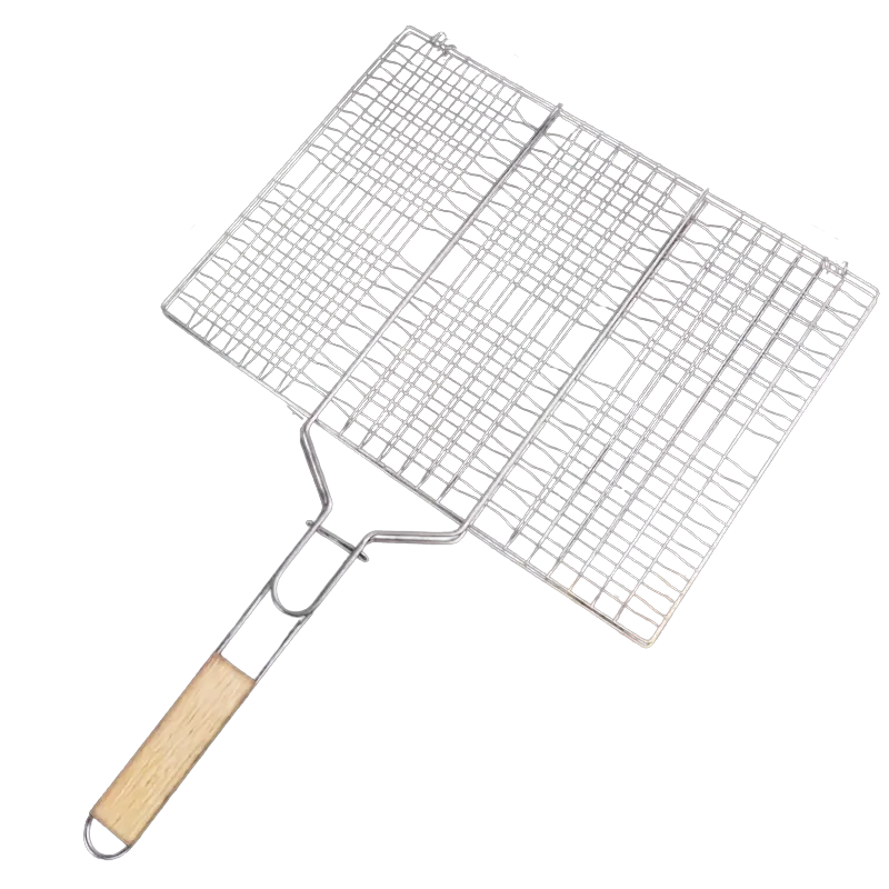 Portable Metal BBQ Grill Basket for Outdoor Grilling-0